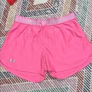 PINK UNDER ARMOUR SHORTS